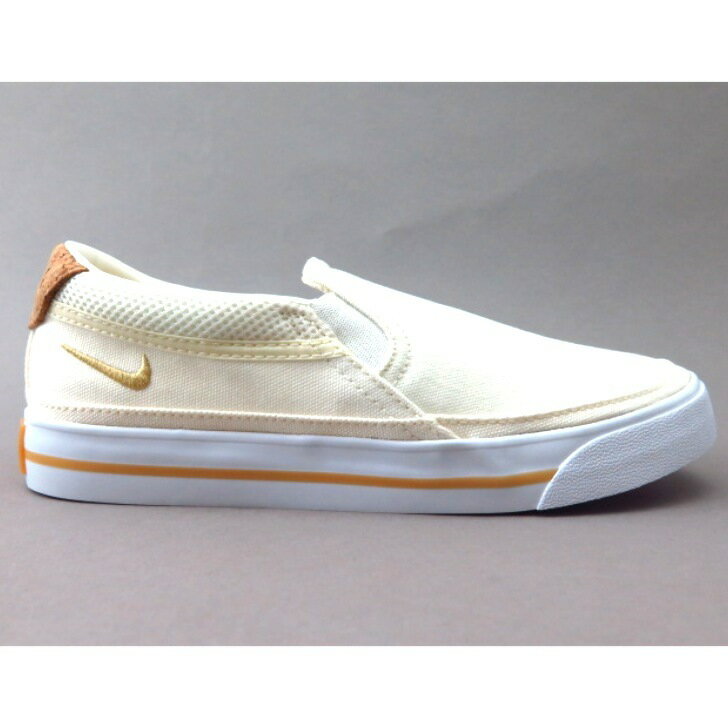Nikeのシンプルなスリッポンデザインのコートレガシースリッポン Nike ｺｰﾄﾚｶﾞｼｰｽﾘｯﾎﾟﾝ Dj1977 今季ブランド Iv 100 Wmns Court Legacy アイボリー Slp 紐無し スニーカースリッポン キャンパス地 レディース カジュアルシンプル クラシック