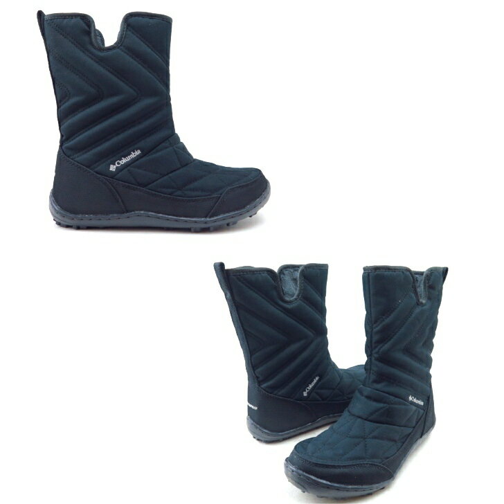 Columbia MINX SLIP 3 BK(010)BL5959 (010) ブラック 冬 防水ブーツミンクススリップ 3 コロンビア 保温バーク 防寒 寒冷地対応 スノーブーツオムニヒート ウォータープルーフ レディース