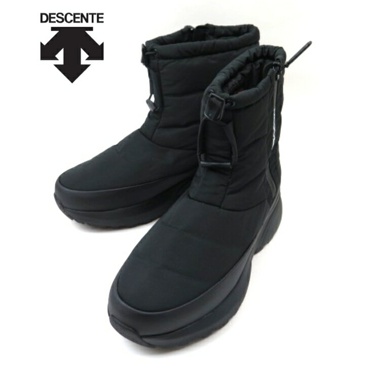 DESCENTE デサント ACTIVE WINTER BOOTS DM1UJD10BK ブラック ロング ミディアム丈 アウトドアアクティブ ウインターブーツ ユニセックス 防寒 防水 防滑 消臭 スノーブーツ メンズ レディス 蓄熱保温 あったか 冬 雪 スノーシューズ スノーブーツ