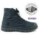 PALLADIUM PAMPA PUDDLE LT+WPD 76357 BK(022)パンパ パドル ライト プラス ウォータープルーフパラディウム 防水 吸汗・速乾 レインシューズハイカット カジュアル アウトドア 軽量 フェスキャンプ 釣り レースアップ ユニセックス 冬 雪