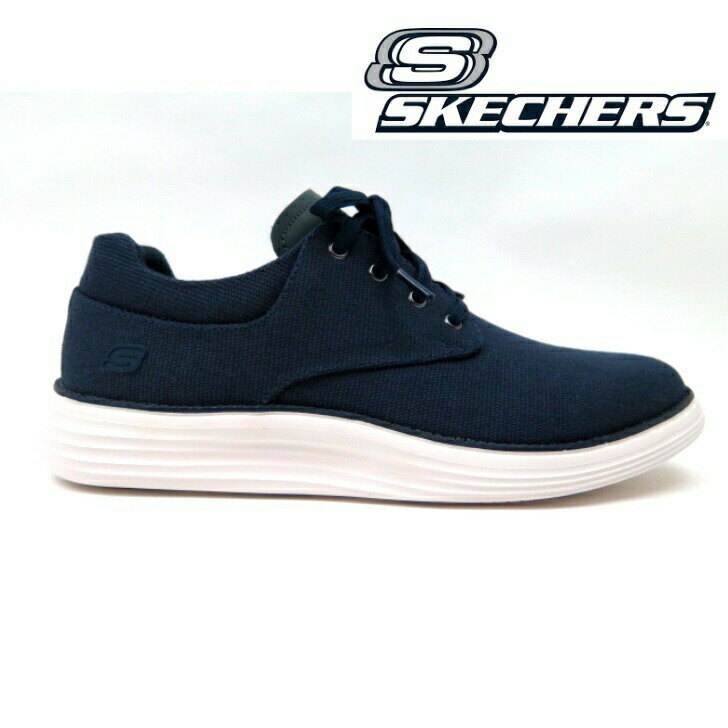 SKECHERS スケッチャーズ STATUS2.0 204083メンズ スニーカー エアクールド メモリーフォームレースアップ ネイビー カジュアル ジャケ..