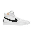 NIKE ナイキ COURT ROYALE2 MIDCQ9179 ホワイト/ブラック(100)コートロイヤル2 ミッド スニーカー メンズ カジュアル シューズ ミッドカット ひも靴 運動靴 ストリート タウンユース