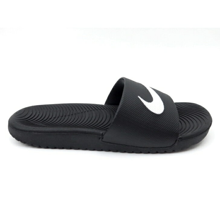 NIKE ナイキ KAWA SLIDE GS/PS 819352 B/W(001)ブラック/ホワイト カワ スライド 黒 白キッズ ジュニア レディース シャワーサンダル