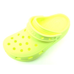 crocs CLASSIC CUTIE CLOG K207708 イエロー(75U) クロックスクラシック キューティー クロッグ サンダル 海キッズ 子供靴 厚底プラットフォーム 水遊び プール