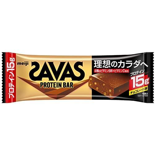 明治 ザバス プロテインバー チョコレート味 48本×1箱 たんぱく質15g ビタミン配合 バータイプ