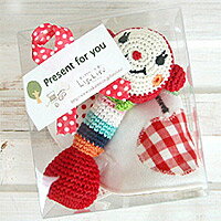 【祝ご出産♪送料無料企画】ベビースタイ＆ガラガラ（スティック）