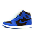 ナイキ NIKE ■ 【 AIR JORDAN 1 HIGH OG Dark Marina Blue 555088 404 】 エア ジョーダン 1 ハイ ダーク マリーナ ブルー スニーカー ブルー サイズ27.5cm w17234【中古】