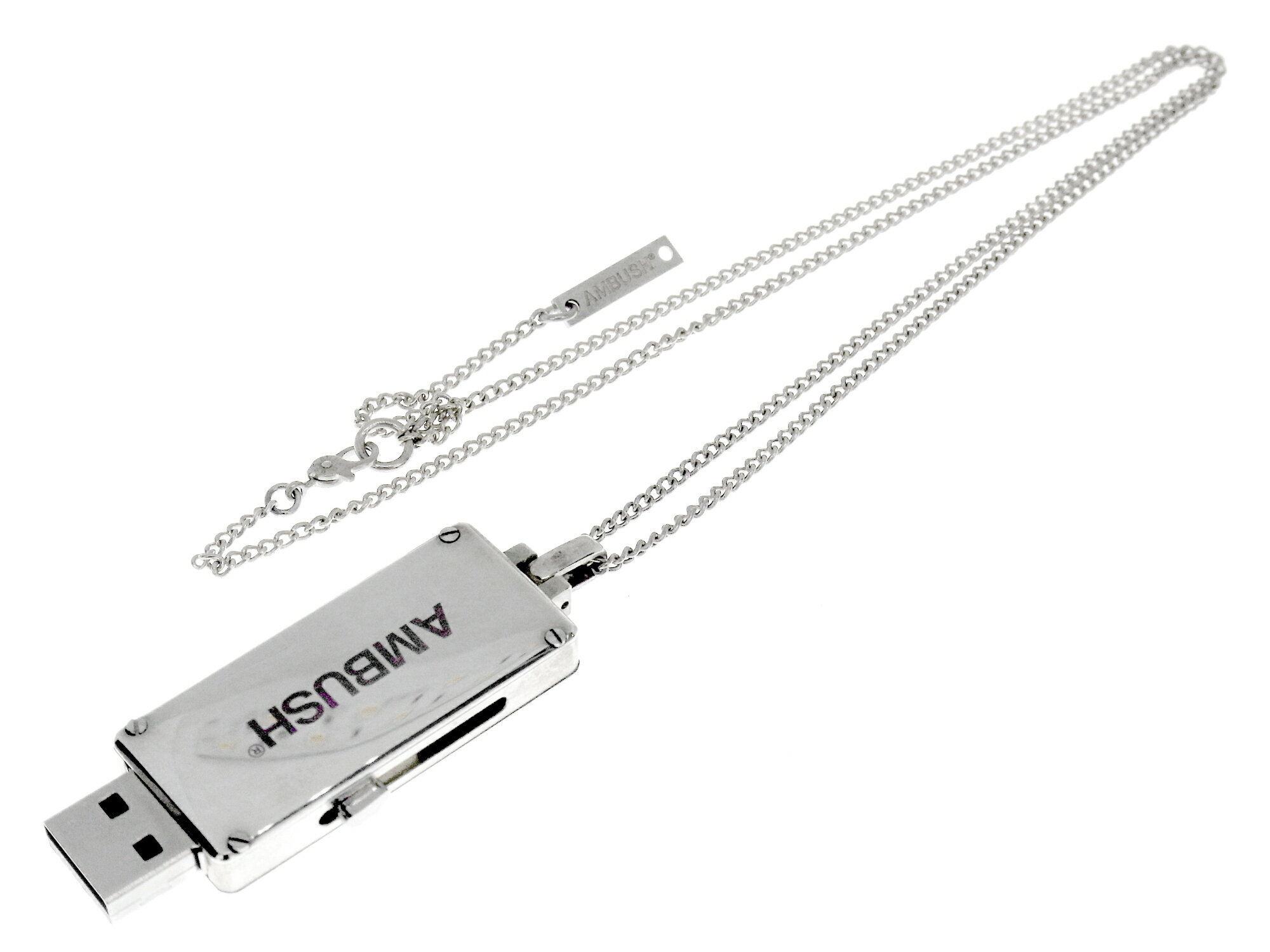 【新入荷】 アンブッシュ AMBUSH ■ 【 12111862 USB NECKLACE LARGE 】 デザイン ネックレス シルバー 31773【中古】