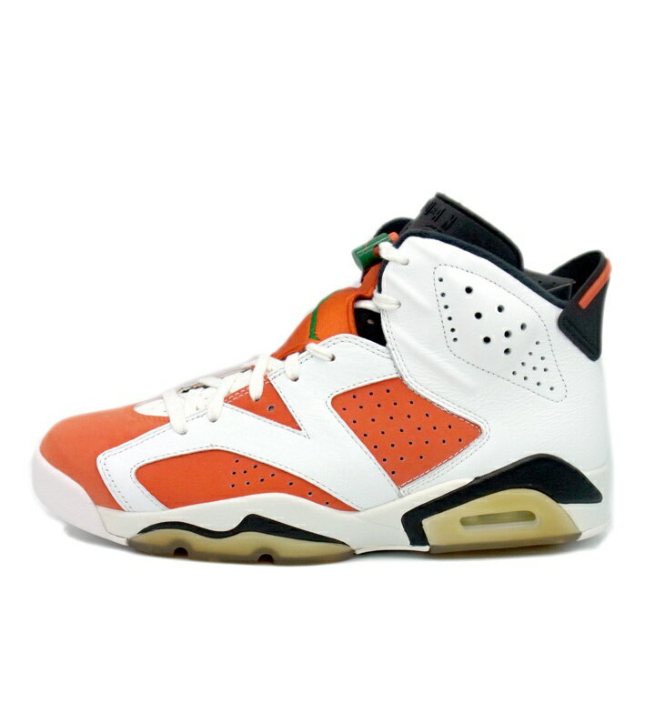 ナイキ NIKE ■ 【 AIR JORDAN 6 Retro Gatorade Like Mike White 384664 145 】 ジョーダン 6 ゲータレード ライク ミケ ホワイト スニーカー　オレンジ×ホワイト　サイズ27.5cm　f21266　【中古】