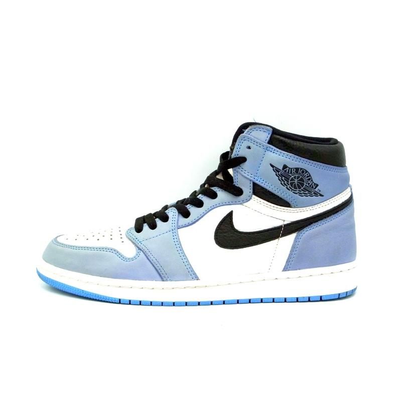 【新入荷】 ナイキ NIKE ■ 【 AIR JORDAN 1 HIGH OG University Blue 555088 134 】 エア ジョーダン 1 ハイ ユニバーシティ ブルー スニーカー　ブルー×ホワイト×ブラック　サイズ27.5cm　33219　【中古】