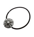 クロムハーツ CHROME HEARTS 【 HAIRBAND CRSSBLL 】 クロス ボール ヘアゴム コンチョ ブレスレット シルバー 39042 【中...