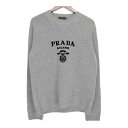 プラダ PRADA 【 UMB223 S211 1YMW 】 ウール カシミヤ ニット セーター グレー サイズ48 38468【中古】