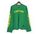 クロムハーツ CHROME HEARTS 【 MESH WARM UP JERSEY 】 袖 フローラル バック CHプリント メッシュ 長袖 カットソー グリ...