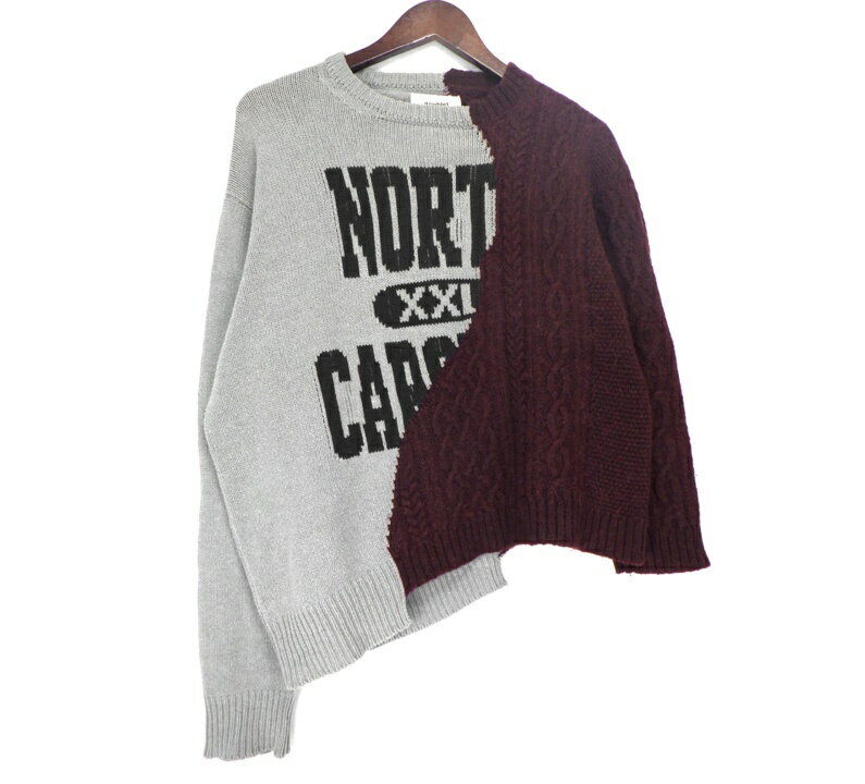 doublet】MEN ニット BROKEN HEART TOP GREY 07 2 1 1KNIT