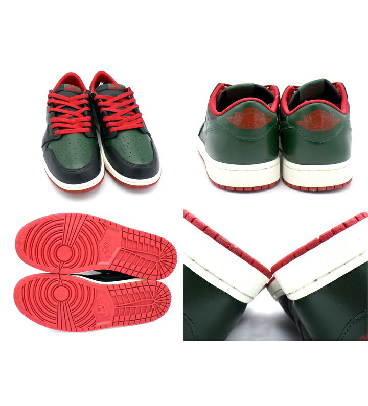 ナイキ NIKE 【 WMNS AIR JORDAN 1 LOW OG Black and Gorge Green CZ0775 036 】 エア ジョーダン 1 ロー OG ブラック アンド ゴージグリーン スニーカー ブラック×グリーン サイズ29cm f26508 【中古】