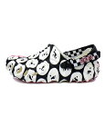 クロックス Crocs × ニーナ シャネル アブニー Nina Chanel Abney × サラヘ ベンバリー Salehe Bembury 【 Pollex Clog 】 ポーレックス クロッグ 総柄 サンダル ホワイト×ブラック×ピンク サイズ27cm 41185 【中古】