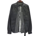 ダークシャドウ DRKSHDW 24AW 【 DU02D2298-DSLV SPLINTERED SHIRT 】 コーティング シャツ ダークグレー サイズS 41161【中古】(4)