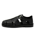 エルメス HERMES 【 WS211847ZH 】 クレマン ベルト ストラップ レザー グルカ サンダル ブラック サイズ42 n8703 【中古】