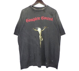 セントマイケル SAINT MICHAEL × 河村康輔 Kosuke Kawamura 25SS 【 SM-HR8-0000-C25 COMPLETE CONTRL SS TEE 】 コンプリート コントロール Tシャツ ウォッシュブラック サイズXL 41410 【中古】