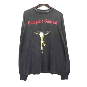 セントマイケル SAINT MICHAEL × 河村康輔 Kosuke Kawamura 25SS 【 SM-HR8-0000-C26 COMPLETE CONTRL LS TEE 】 コンプリート コントロール ロングスリーブ Tシャツ カットソー ウォッシュブラック サイズXL 41466 【中古】