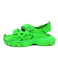 バレンシアガ BALENCIAGA 【 TRACK SANDAL 617542 】 トラック レザー サンダル グリーン サイズ40 w23719【中古】(4)