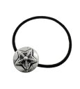 クロムハーツ CHROME HEARTS 【 HAIRBAND 】スター ボタン ヘアゴム コンチョ ブレスレット シルバー 41743【中古】