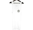 クロムハーツ CHROME HEARTS バック ホースシュー タンクトップ ホワイト サイズL w23827【中古】