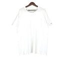 クロムハーツ CHROME HEARTS 【 CH T SHRT 】 ネックロゴ プリント 半袖 Tシャツ ホワイト サイズXL 42841【中古】