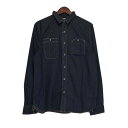 ダブルアールエル ラルフローレン RRL RALPH LAUREN 【 BUTTE WS-LONG SLEEVE-SPORT SHIRT MNRRWOV16820346 】 デニム シャツ ネイビー サイズM 43171【中古】
