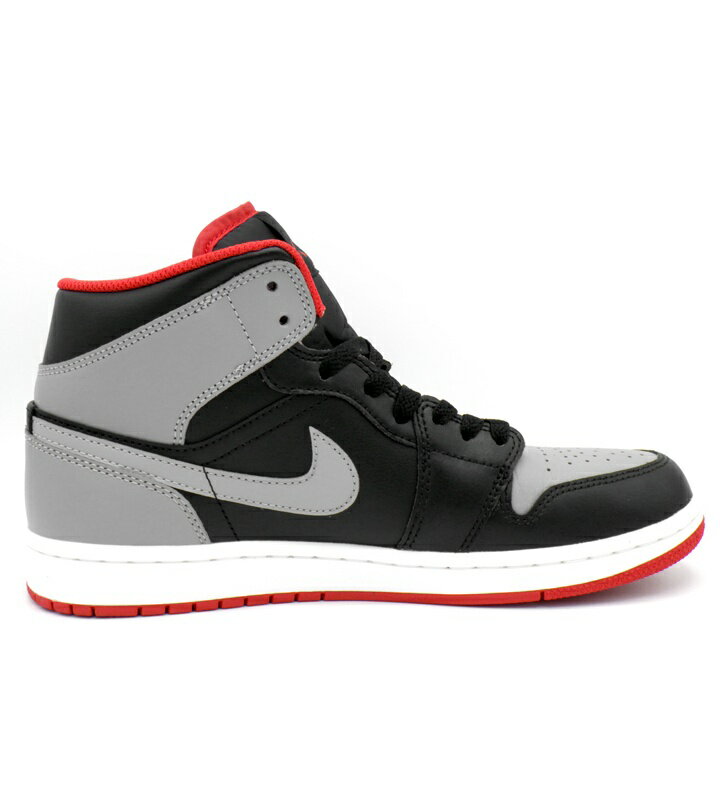 ナイキ NIKE 【 AIR JORDAN 1 MID Black Cement Grey DQ8426 006 】 エア ジョーダン 1 ミッド ブラック セメントグレー スニーカー　グレー×ブラック　サイズ26cm　f28018【中古】