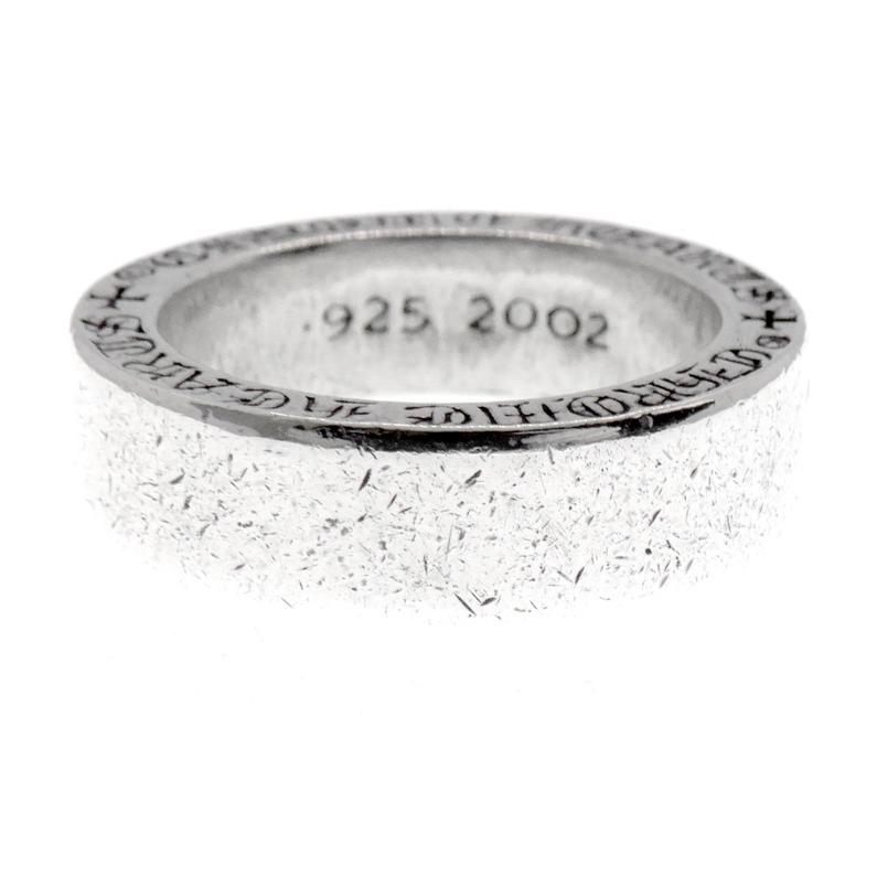 楽天SeekeRクロムハーツ CHROME HEARTS × インテレクチュアルギャラリー INTELLECTUAL GALLERY 【 6mm SPACER PLN 】 6mm スペーサー プレーン シルバー リング 10号 42928 【中古】