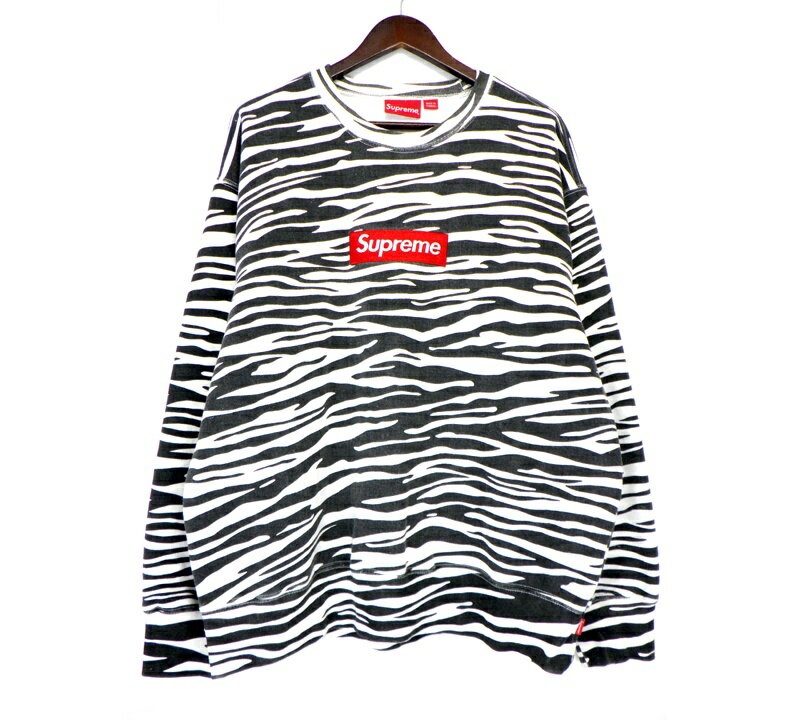 supremeゼブラ柄パーカー ゼブラ柄パーカー - メルカリ