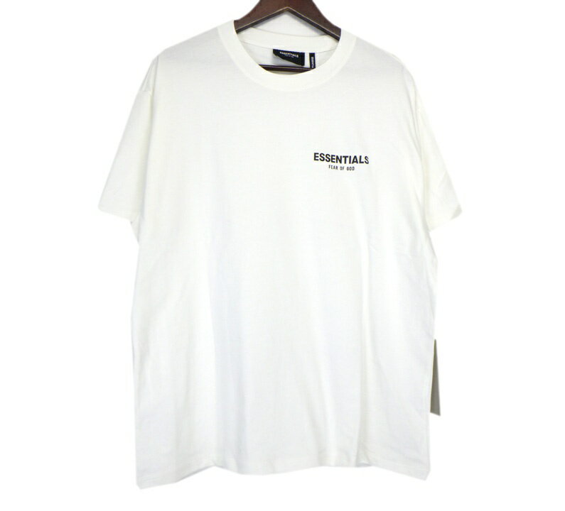 フィアオブゴッド エッセンシャルズ FEAR OF GOD ESSENTIALS バック フラワー プリント 半袖 Tシャツ　ホワイト　サイズS　44757【中古】