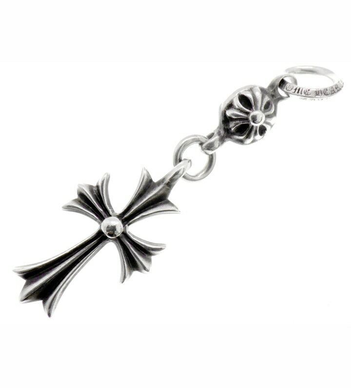クロムハーツ CHROME HEARTS 【 1B TNY CH CRS 】 1ボール タイニー CH クロス チャーム シルバー ネックレストップ　46222【中古】
