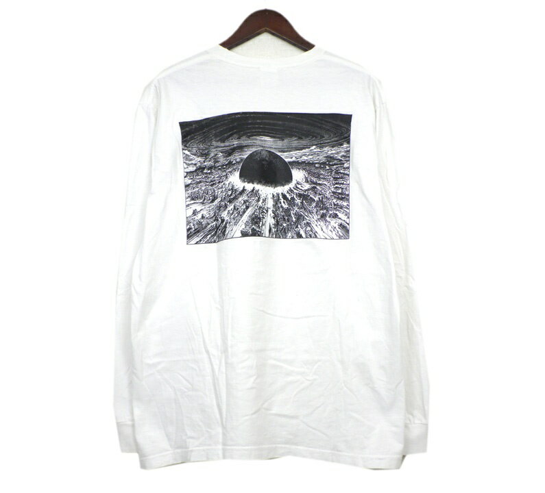 シュプリーム Supreme 17AW 【 AKIRA Neo Tokyo LS Tee 】 アキラ ネオトウキョウ バック フロント ロゴ プリント ロングスリーブ 長袖 カットソー Tシャツ ホワイト サイズL w25369【中古】