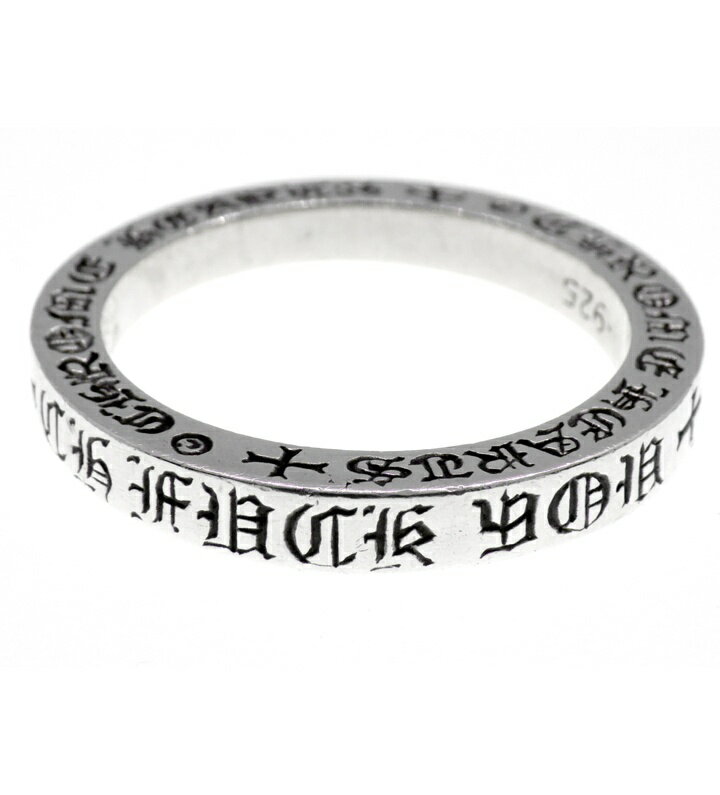 クロムハーツ CHROME HEARTS 【 3mm SPACER FUCK YOU 】 スペーサー ファックユー シルバー リング シルバー サイズ25号 n10140【中古】
