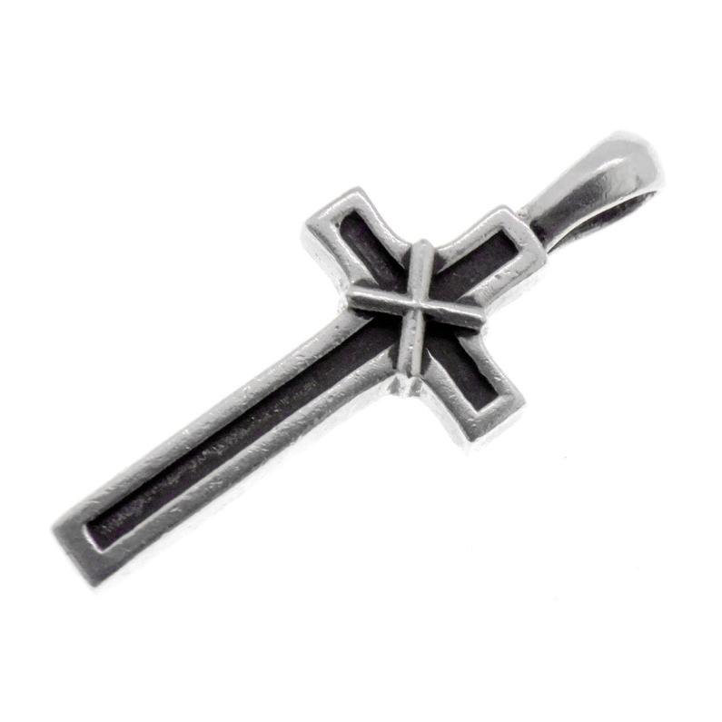 クロムハーツ CHROME HEARTS 【 MAPLE SOAP CRS 】 メイプルソープ クロス チャーム シルバー ネックレス トップ 46374 【中古】