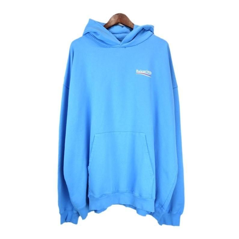 楽天市場】バレンシアガ パーカー（カラーブルー）の通販