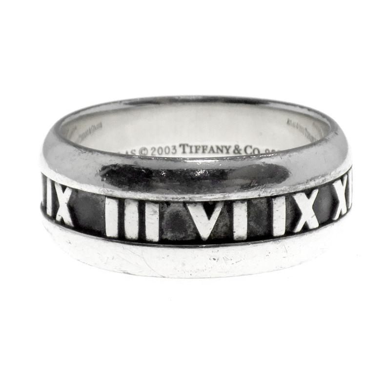 ティファニー TIFFANY & Co 【 ATLAS 】 アトラス ワイド シルバー リング シルバー サイズ23号 h6888【中古】