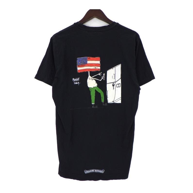 クロムハーツ CHROME HEARTS × マッティボーイ MATTY BOY 【 MIDNIGHT SNACK 】 プリント Tシャツ ブラック サイズL ...