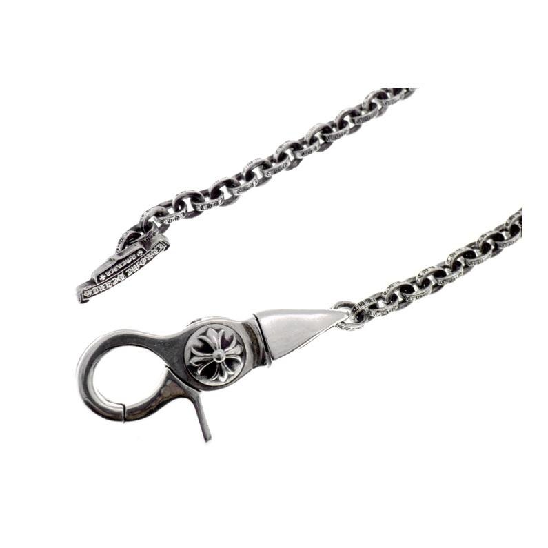 クロムハーツ CHROME HEARTS 【 CHN PAPER TBAR 】 Tバー ペーパーチェーン シルバーウォレットチェーン 47683 【中古】