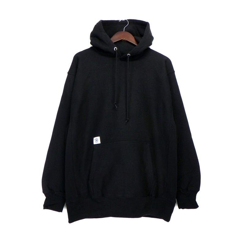 Rakuten - ワン ハンドレッド エム レイディアス ONE HUNDRED M RADIUS 【 PILE NAME HOODIE 】 バック ロゴ デザイン プルオーバー スウェット フーディー パーカー ブラック サイズXL 45496 【中古】