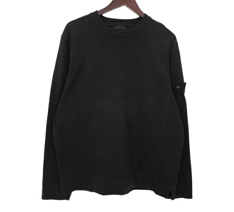 ストーンアイランド STONE ISLAND 【 Ghost Pieces 7815611F3 】腕 ロゴ ワッペン 長袖 カットソー ブラック サイズL 48384 【中古】