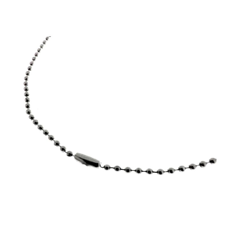 クロムハーツ CHROME HEARTS 【 Ball Chain 】 ボールチェーン シルバー ネックレス　シルバー　サイズ20inch　47961【中古】...