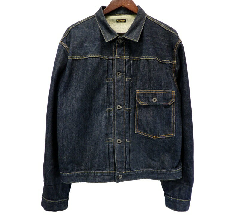 キャピタル KAPITAL 【 14oz DENIM 1ST JKT SLJ006 】 インディゴ ファースト デニム ジャケット　インディゴ　サイズ4　n10778【中古】
