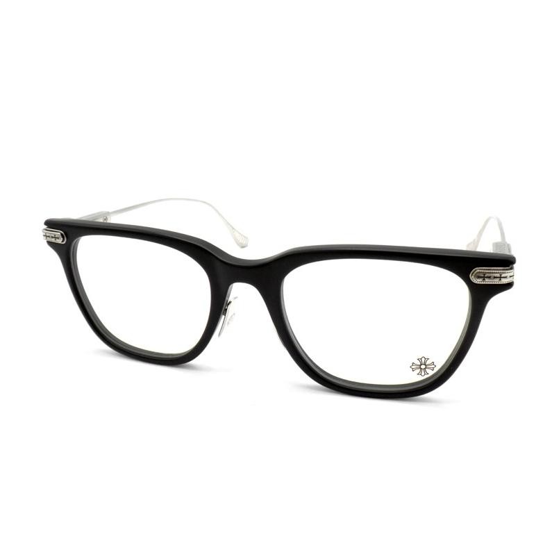 クロムハーツ CHROME HEARTS 【 SLAG 】 シルバー テンプル サングラス 眼鏡 ブラック×シルバー 48724 【中古】