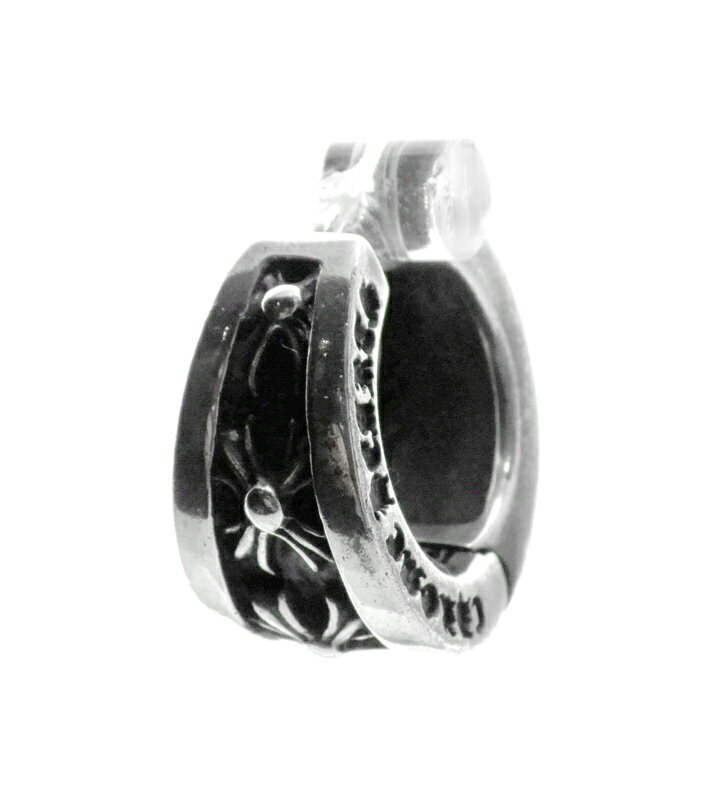 クロムハーツ CHROME HEARTS 【 NARROW V-CHX L 】 ナローV CHX シルバー ピアス シルバー n10850 【中古】