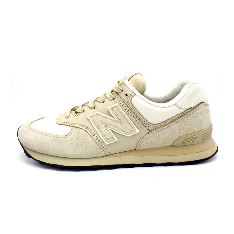 ニューバランス NEWBALANCE × アイジュンヤワタナベマン eYe JUNYA WATANABE MAN 【 ML574WJT 】 スウェード レザー 切替 ローカット スニーカー ベージュ サイズ26cm 48805 【中古】