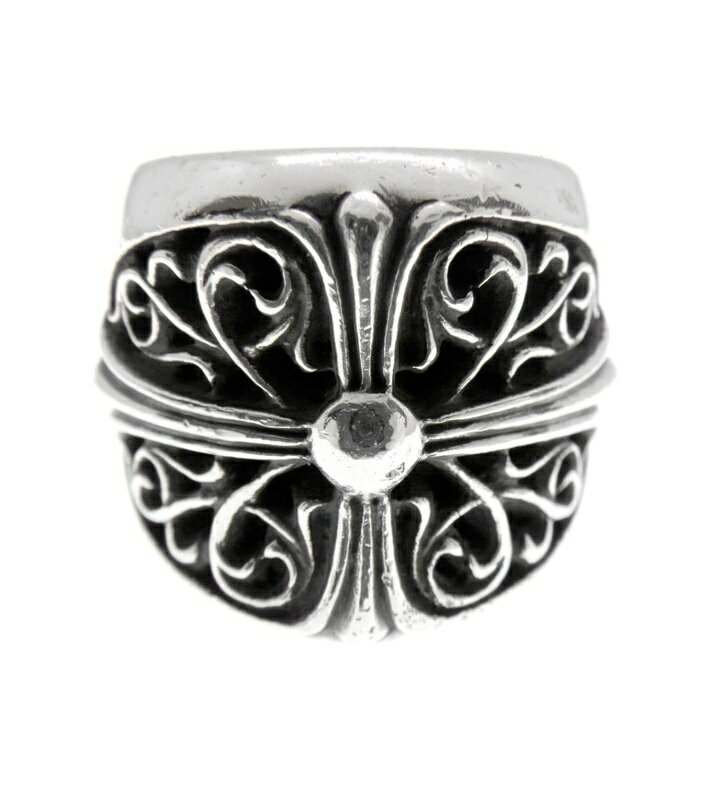 クロムハーツ CHROME HEARTS 【 CLASSIC OVAL 】 クラシック オーバル クロス シルバー リング 20号 49378 【中古】