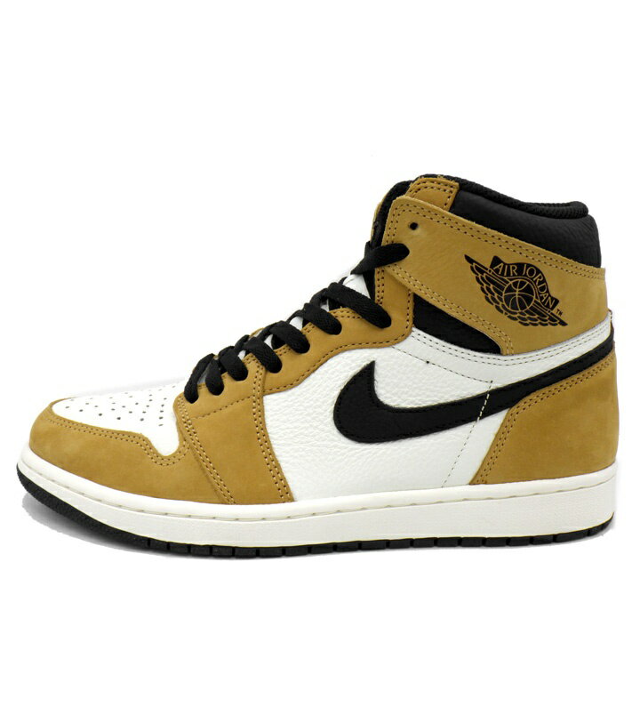 ナイキ NIKE 【 AIR JORDAN 1 RETRO HIGH ROOKIE OF THE YEAR 555088 700 】 エア ジョーダン 1 レトロ ハイ ルーキー オブ ザ イヤー スニーカー　ホワイト×ベージュ　サイズ27.5cm　h7673【中古】